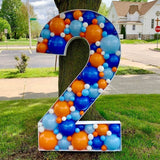 28 inch Mosaic Balloon Numbers Frame Light Up Number 2