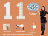 3FT Block Precut Marquee Light Up Numbers DIY Kit