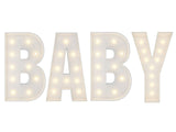 BABY Marquee Light Up Letters Baby Shower or Birthday