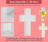 3FT Tall Cross Marquee/Mosaic Balloon Frame DIY Pre Cut Frame Baptism First Holy Communion Celebration