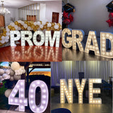 PROM Marquee Light Up Letters Craft Kit for 2025 Graduation