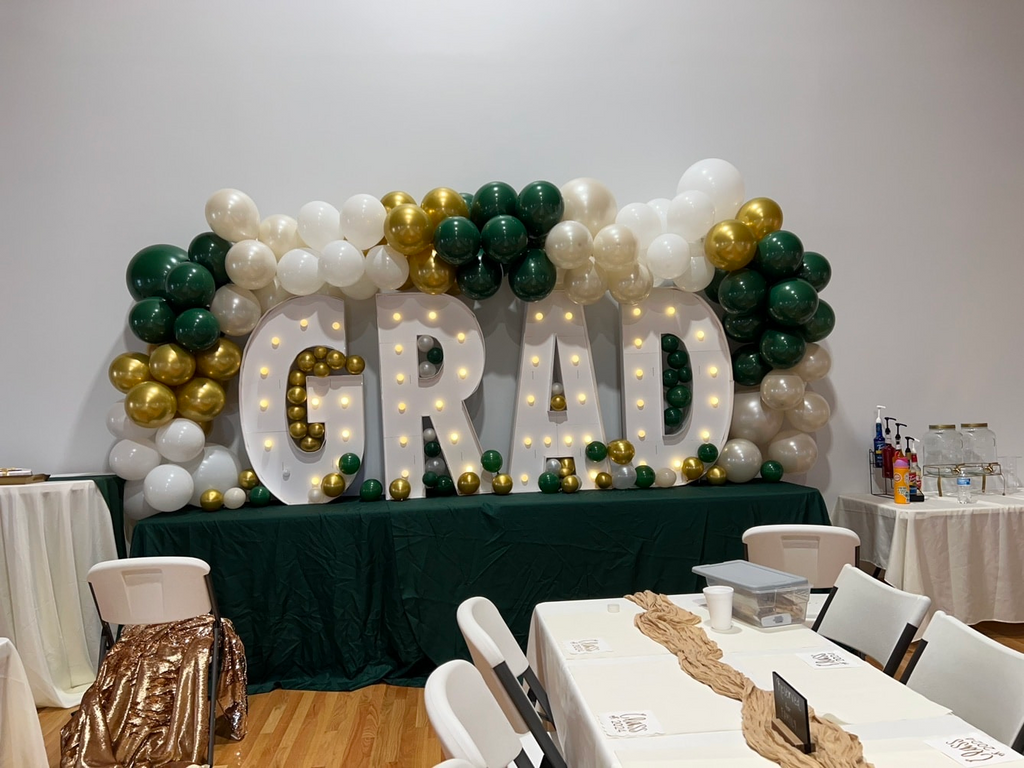 GRAD Marquee Light Up Letters DIY Craft Kit for 2026 Graduation ...