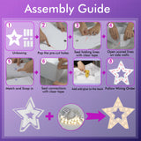 3FT Light Up Marquee Star with Warm White LED Lights | DIY Foam Board Party Decoration for Birthday, Baby Shower, Wedding & Events