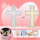 3FT Tall Cross Marquee/Mosaic Balloon Frame DIY Pre Cut Frame Baptism First Holy Communion Celebration