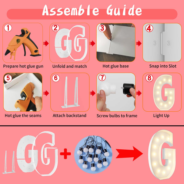 GRAD Marquee Light Up Letters DIY Craft Kit for 2026 Graduation ...