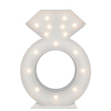 3FT Tall Ring Marquee/Mosaic Balloon Frame DIY Pre Cut Frame for Bridal Shower, Engagement, Wedding Proposal Decorations Party Backdrop Decor