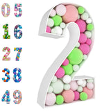 3FT Mosaic Balloon Numbers Frame 0-9 DIY Craft Kit