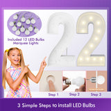 2025 Graduation Marquee Light Up Numbers DIY Craft Kit