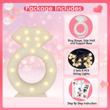 3FT Tall Ring Marquee/Mosaic Balloon Frame DIY Pre Cut Frame for Bridal Shower, Engagement, Wedding Proposal Decorations Party Backdrop Decor