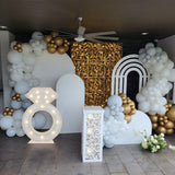 3FT Tall Ring Marquee/Mosaic Balloon Frame DIY Pre Cut Frame for Bridal Shower, Engagement, Wedding Proposal Decorations Party Backdrop Decor
