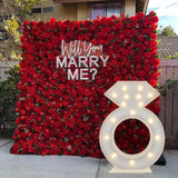 3FT Tall Ring Marquee/Mosaic Balloon Frame DIY Pre Cut Frame for Bridal Shower, Engagement, Wedding Proposal Decorations Party Backdrop Decor