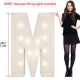 4FT Marquee Light Up Letter M