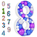 28 inch Mosaic Balloon Numbers Frame Light Up Number 8
