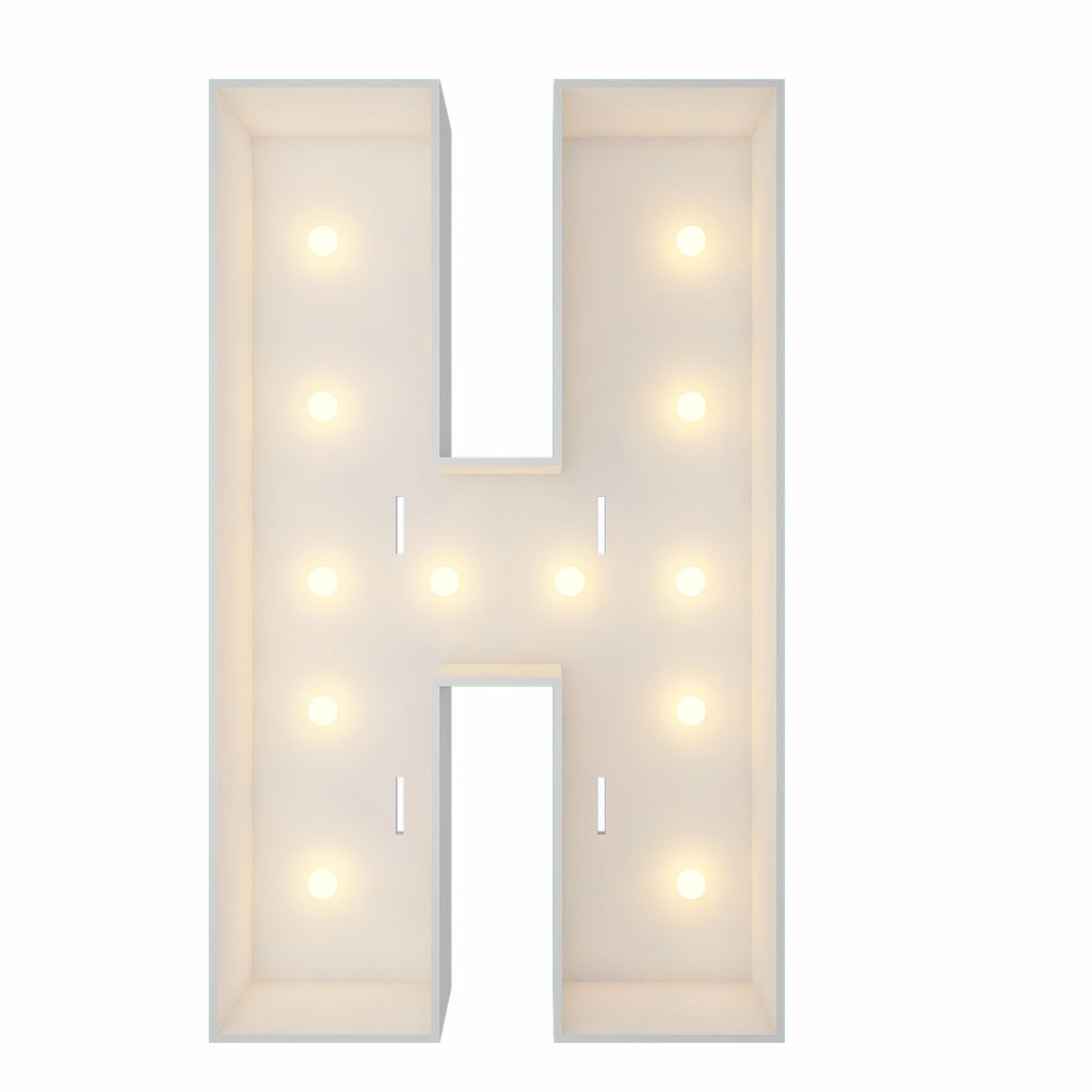 4FT Marquee Light Up Letter H – JoyBox Design