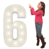 4FT Marquee Light Up Number 6