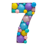 28 inch Mosaic Balloon Numbers Frame Light Up Number 7